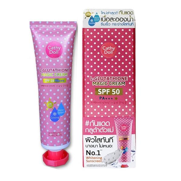 Kem Chống Nắng Dưỡng Trắng Da Cathy Doll L-Glutathione Magic Cream SPF50 PA+++