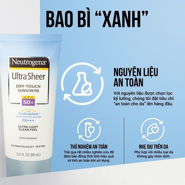 Kem Chống Nắng Neutrogena Ultra Sheer Dry Touch SPF50+ 88ml