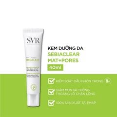 Kem Dưỡng Giảm Mụn Se Khít Lỗ Chân Lông SVR Sebiaclear Mat + Pores 40ml