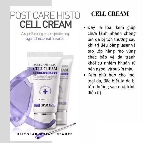 Kem Dưỡng Ẩm Phục Hồi Da Sau Laser Post Care Histolab Cell Cream 50ml