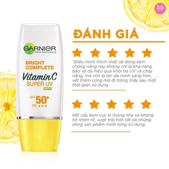 Kem Chống Nắng Dưỡng Sáng Da Garnier Light Complete Super UV Natural SPF50+ PA++++ 30ml