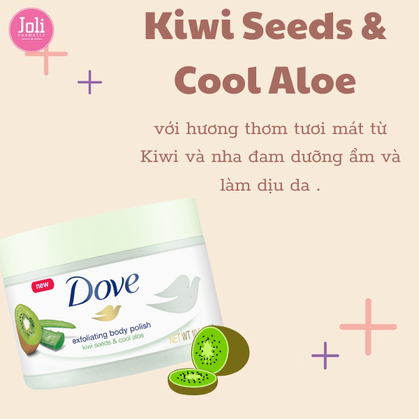 Tẩy Tế Bào Chết Body Dove Exfoliating Body Polish 298g (Bản Mỹ)