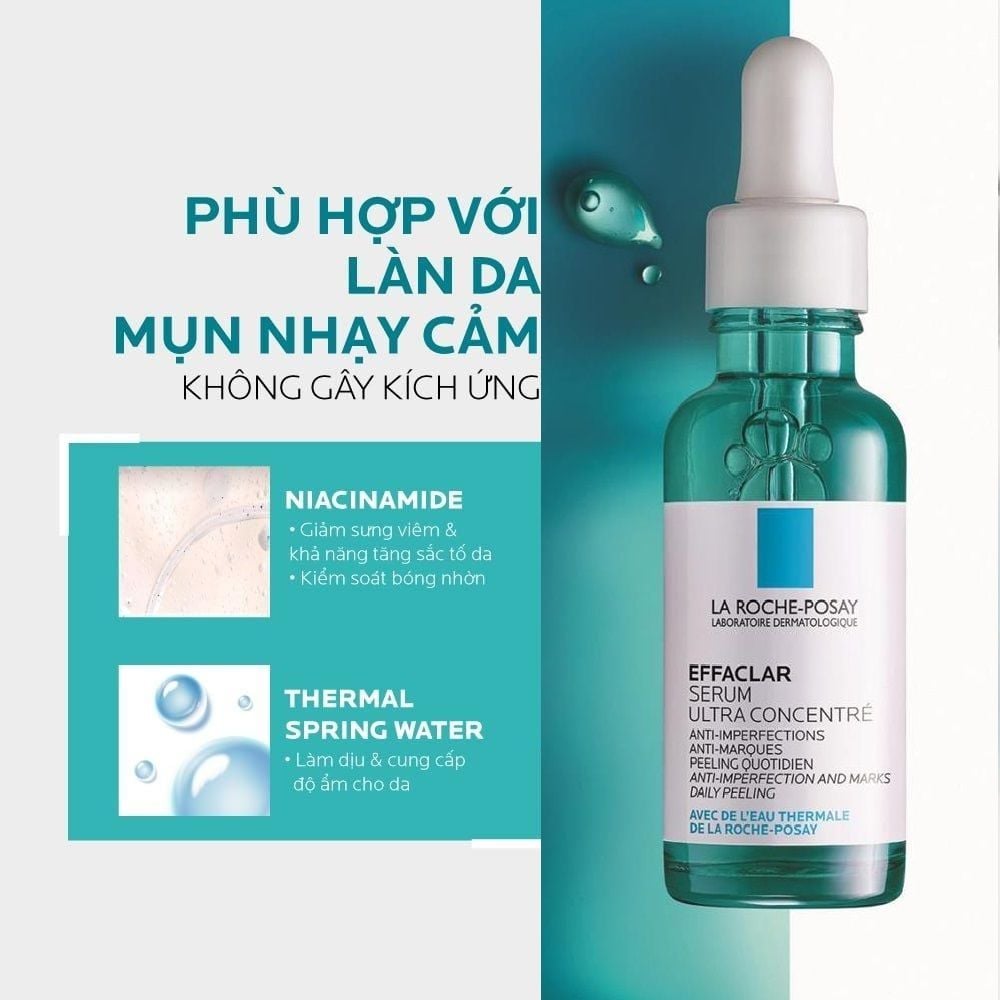 Tinh Chất Hỗ Trợ Giảm Mụn 3 Tác Động La Roche-Posay Effaclar Serum 30ml