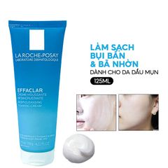 Sữa Rửa Mặt Cho Da Dầu Mụn La Roche-Posay Effaclar Deep Cleansing Foaming Cream 125ml