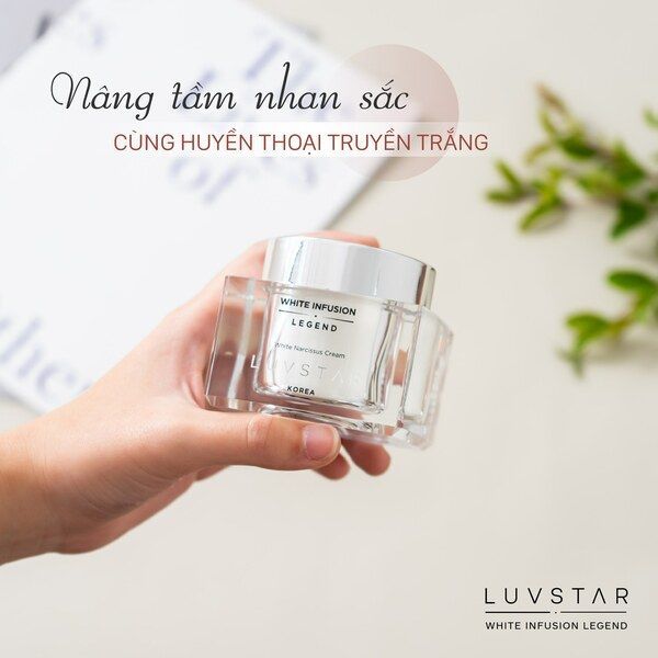 Kem Dưỡng Trắng Da Luvstar White Infusion Legend White Narcissus Cream 50ml