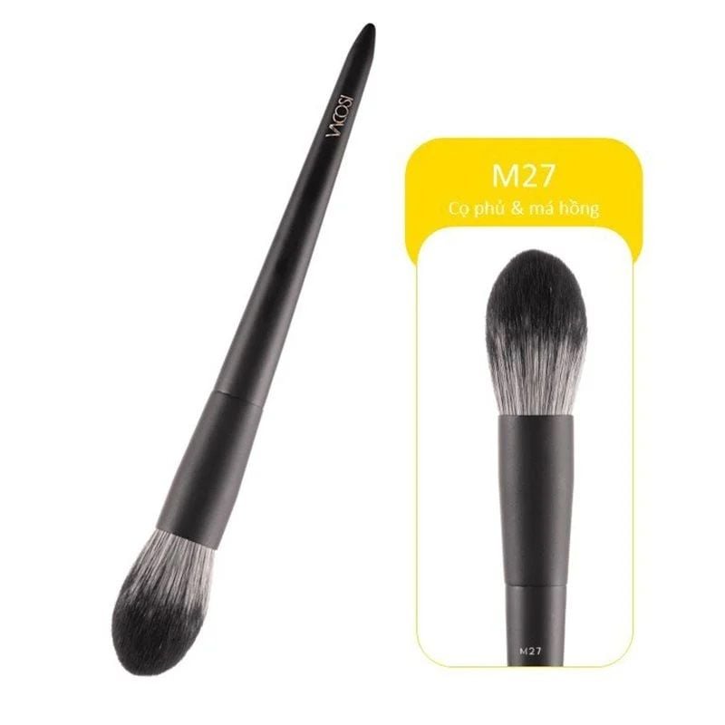 Cọ Phủ Phấn & Má Hồng Đầu Tròn Vacosi Blush M27