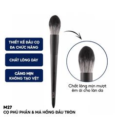 Cọ Phủ Phấn & Má Hồng Đầu Tròn Vacosi Blush M27