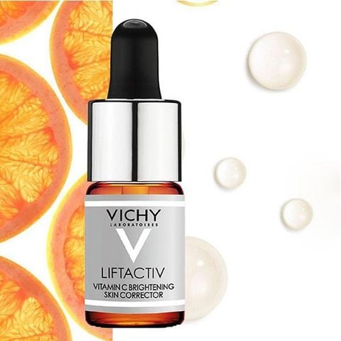 Dưỡng Chất 15% Vitamin C Làm Sáng Da Mờ Nhăn Vichy Liftactiv Vitamin C Brightening Skin Corrector 10ml