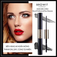 Mascara 2 Đầu chống nước Browit By Nongchat Professional Duo Mascara #Sexy Black