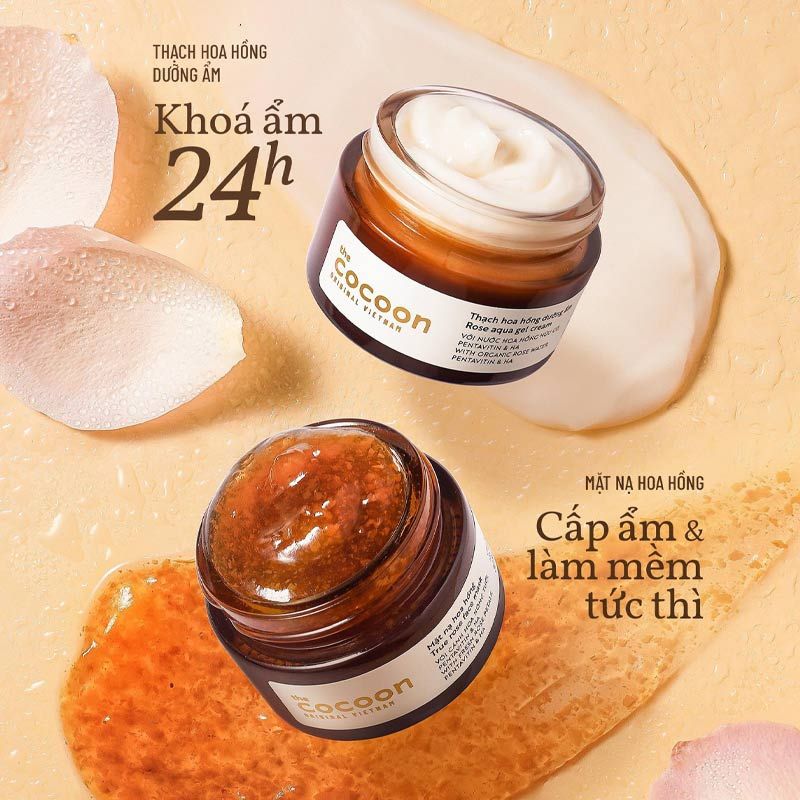 Mặt Nạ Cocoon Dưỡng Ẩm Làm Mềm Da Từ Hoa Hồng True Rose Face Mask