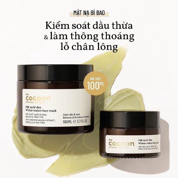 Mặt Nạ Cocoon Hỗ Trợ Giảm Dầu Và Mụn Từ Bí Đao Winter Melon Face Mask