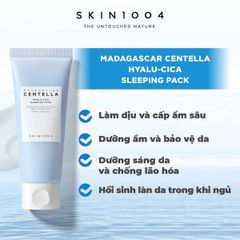 Mặt Nạ Ngủ Cấp Ẩm Dưỡng Sáng Da Skin1004 Madagascar Centella Hyalu-cica Sleeping Pack 100ml