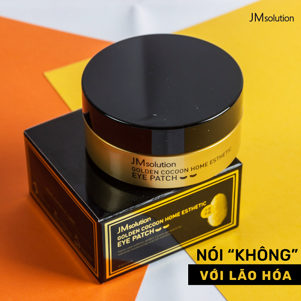 Mặt Nạ Mắt JmSolution Ngừa Lão Hóa Tằm Lụa Vàng Golden Cocoon Home Esthetic Eye Patch 90g