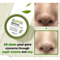Mặt Nạ Đất Sét Some By Mi Làm Sạch Lỗ Chân Lông Super Matcha Pore Clean Clay Mask 100g