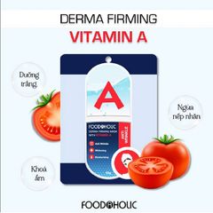 Mặt Nạ Ngừa Lão Hóa Foodaholic Derma Firming Mask With Vitamin A 23g