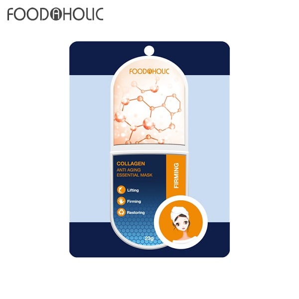Mặt Nạ Cải Thiện Độ Đàn Hồi Foodaholic Collagen Anti Aging Essential Mask 23g