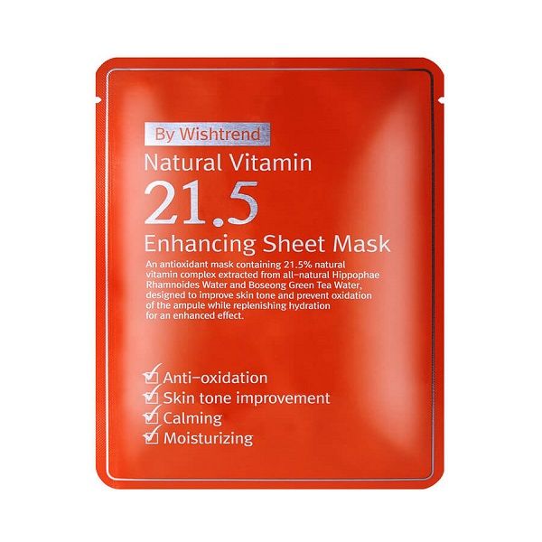 Mặt Nạ By Làm Sáng Da Wishtrend Natural Vitamin 21.5% Enhancing Sheet Mask 23ml