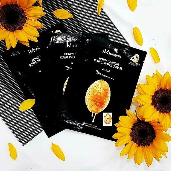 Mặt nạ sáp ong JM Solution Honey Luminous Royal Propolis Hydrogel Mask