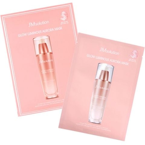 Mặt Nạ Dưỡng Trắng Da Và Cải Thiện Nếp Nhăn Jm Solution Glow Luminous Aurora Mask 30ml