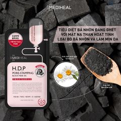 Mặt Nạ Mediheal Than Hoạt Tính Cho Da Mụn H.D.P Pore Stamping Charcoal Mineral Mask EX