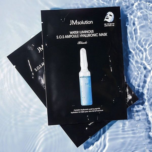 Mặt Nạ Cấp Nước Dưỡng Ẩm JMsolution Water Luminous S.O.S Ampoule Hyaluronic Mask Plus 30ml