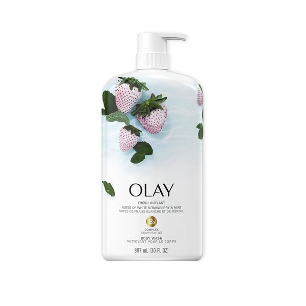 Sữa Tắm Olay Fresh Outlast White Strawberry & Mint Body Wash 975ml