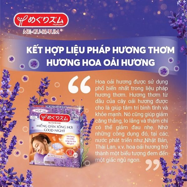 Miếng Dán Xông Hơi Vùng Lưng MegRhythm Good-Night