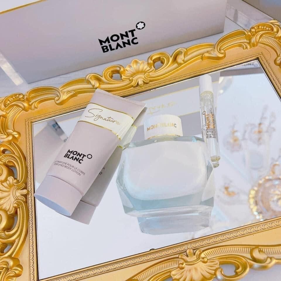 Set Nước Hoa Nữ Signature Montblanc Pour Femme For Women EDP