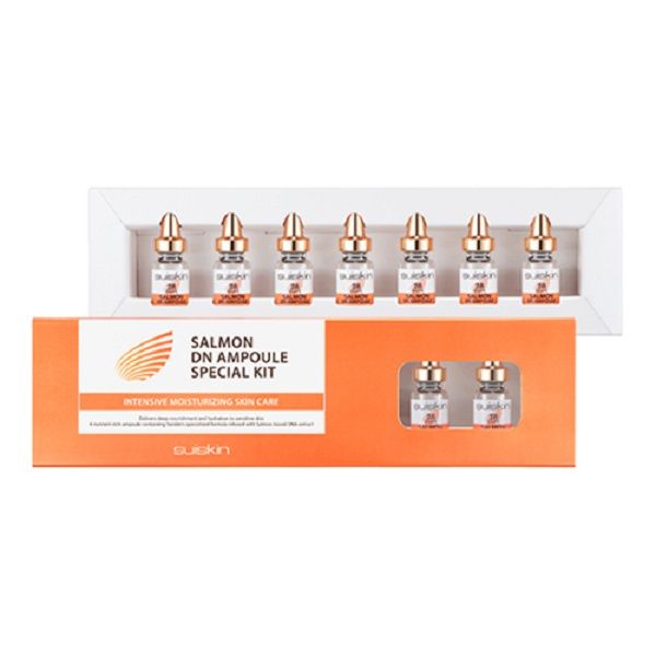 Bộ Tinh Chất Dưỡng Chiết Xuất Cá Hồi Suiskin 28 Days Salmon DN Ampoule Set