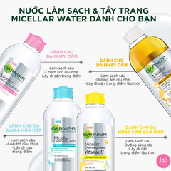 Nước Tẩy Trang Làm Sạch Sâu Garnier Micellar Oil Infused Cleansing Water