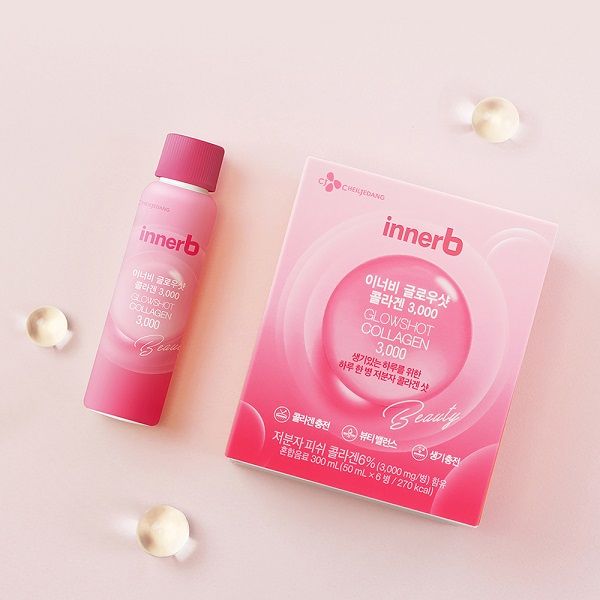 Nước Uống Innerb Glowshot Collagen Căng Mịn Sáng Da 50ml x 6 Chai