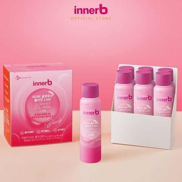 Nước Uống Innerb Glowshot Collagen Căng Mịn Sáng Da 50ml x 6 Chai