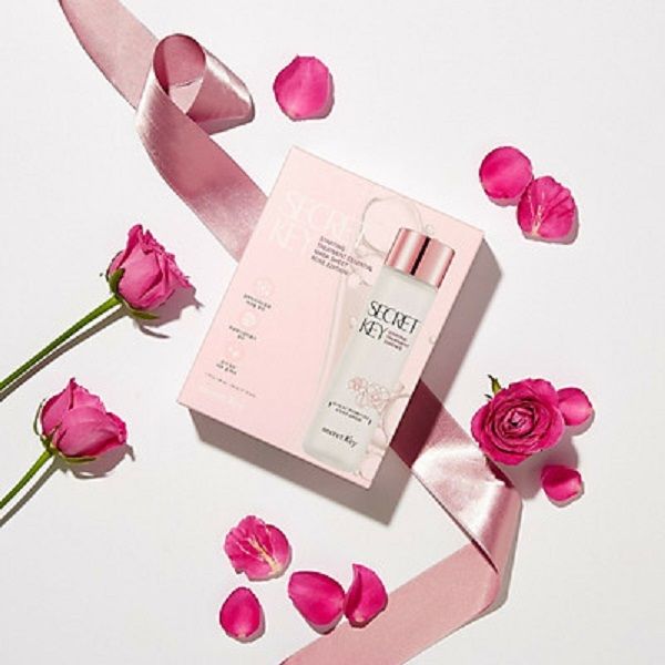 Mặt Nạ Dưỡng Trắng Phục Hồi Da Secret Key Starting Treatment Essential Mask Sheet Rose Edition