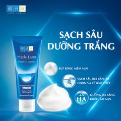 Kem Rửa Mặt Hada Labo Dưỡng Da Sáng Perfect White Tranexamic Acid Cleanser 80g