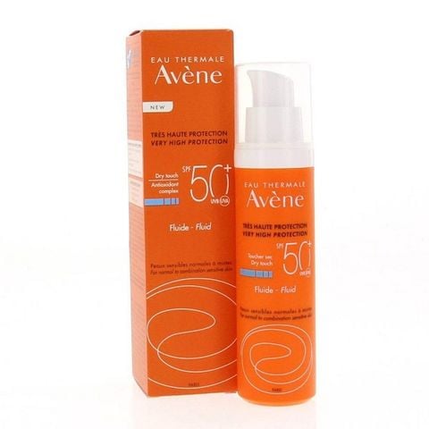 Kem Chống Nắng Avene Cho Da Thường Da Hỗn Hợp Protection Avène Fluid SPF50+ 50ml