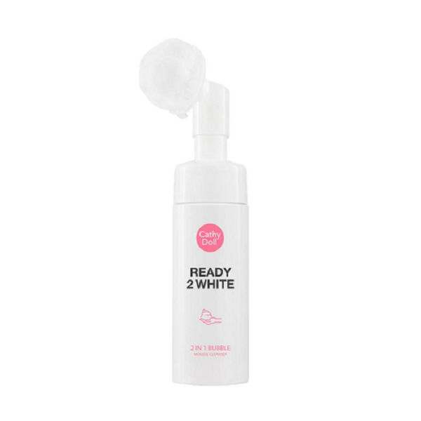 Sữa Rửa Mặt Tạo Bọt Trắng Da Cathy Doll Ready 2 White 2in1 Bubble Mousse Cleanser 120ml