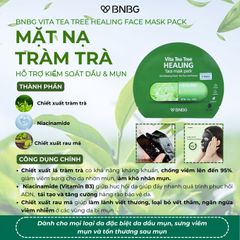 Mặt Nạ Giảm Mụn Chiết Xuất Tràm Trà BNBG Vita Tea Tree Healing Face Mask Pack 30ml