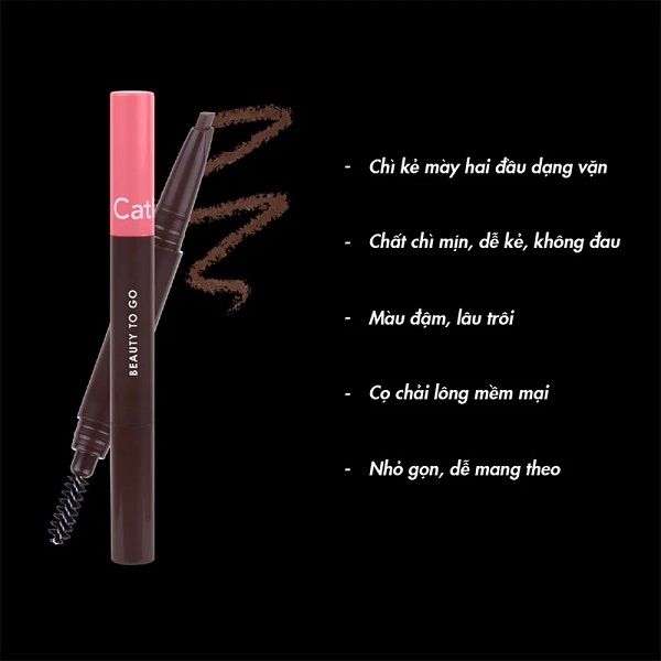 Chì Kẻ Mày Mini Cathy Doll Beauty To Go Economy Eye Brow Pencil 0.16g