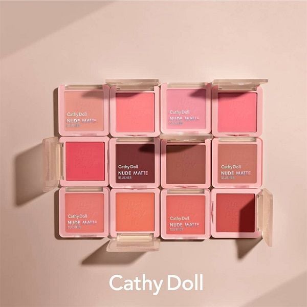 Phấn Má Hồng Cathy Doll Mịn Lì Nude Matte Blusher