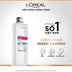 Nước Tẩy Trang Loreal Cho Da Dầu Revitalift Crystal Purifying Micellar Water