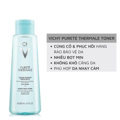 Nước Cân Bằng Cấp Ẩm Dành Cho Da Nhạy Cảm Vichy Pureté Thermale Perfecting Toner Sensitive Skin 200ml