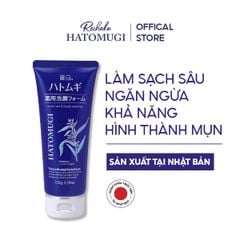 Sữa Rửa Mặt Ngừa Mụn Sáng Da Hatomugi Acne Care & Facial Washing 130g