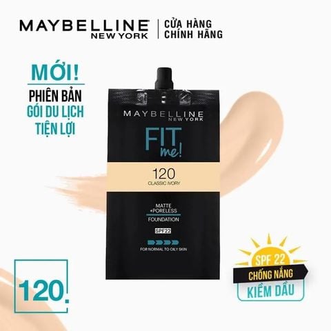 [HÀNG TẶNG] Kem Nền Kiềm Dầu Chống Nắng Maybelline Fit Me Matte Poreless Foundation SPF22 5ml