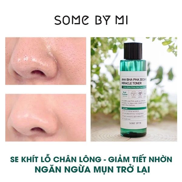 Nước Hoa Hồng Cho Da Mụn Some By Mi Miracle Toner AHA-BHA-PHA 30 Days 150ml