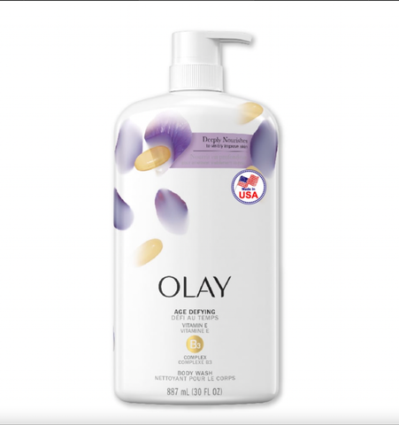 Sữa Tắm Ngăn Ngừa Lão Hoá Da Olay Age Defying Vitamin E Body Wash 975ml