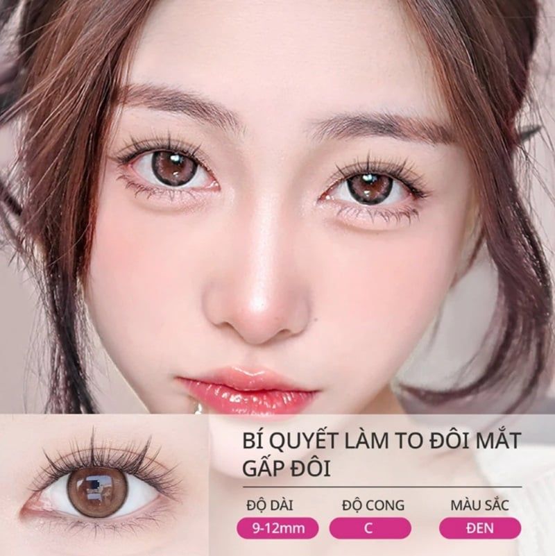 Lông Mi Giả Dạng Cụm Dày Đậm Mlen Diary Baby Comic Lazy Lashes Series