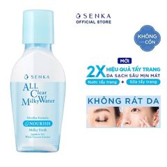 Nước Sữa Tẩy Trang Hai Lớp Làm Sạch Senka All Clear Milky Water 70ml