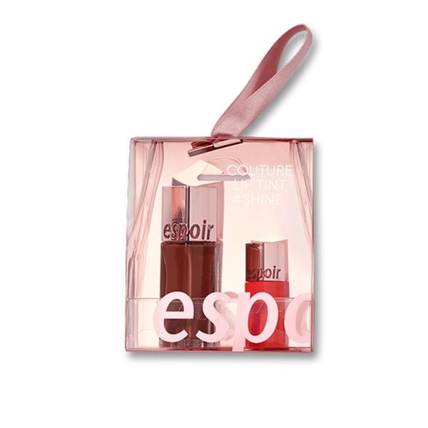 Set Son Kem Espoir Couture Lip Tint Shine 8.5g + Tặng Son Bóng Espoir Peach Awesome 3g