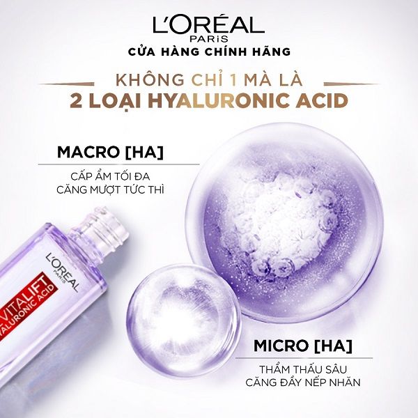 Tinh Chất Cấp Ẩm Sáng Da Loreal Hyaluronic Acid Revitalift 1.5% Hyaluronic Acid Serum