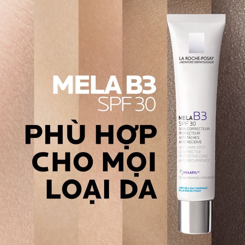 Kem Dưỡng Giảm Thâm Nám Dưỡng Sáng Da La Roche-Posay Mela B3 Cream SPF30 40ml